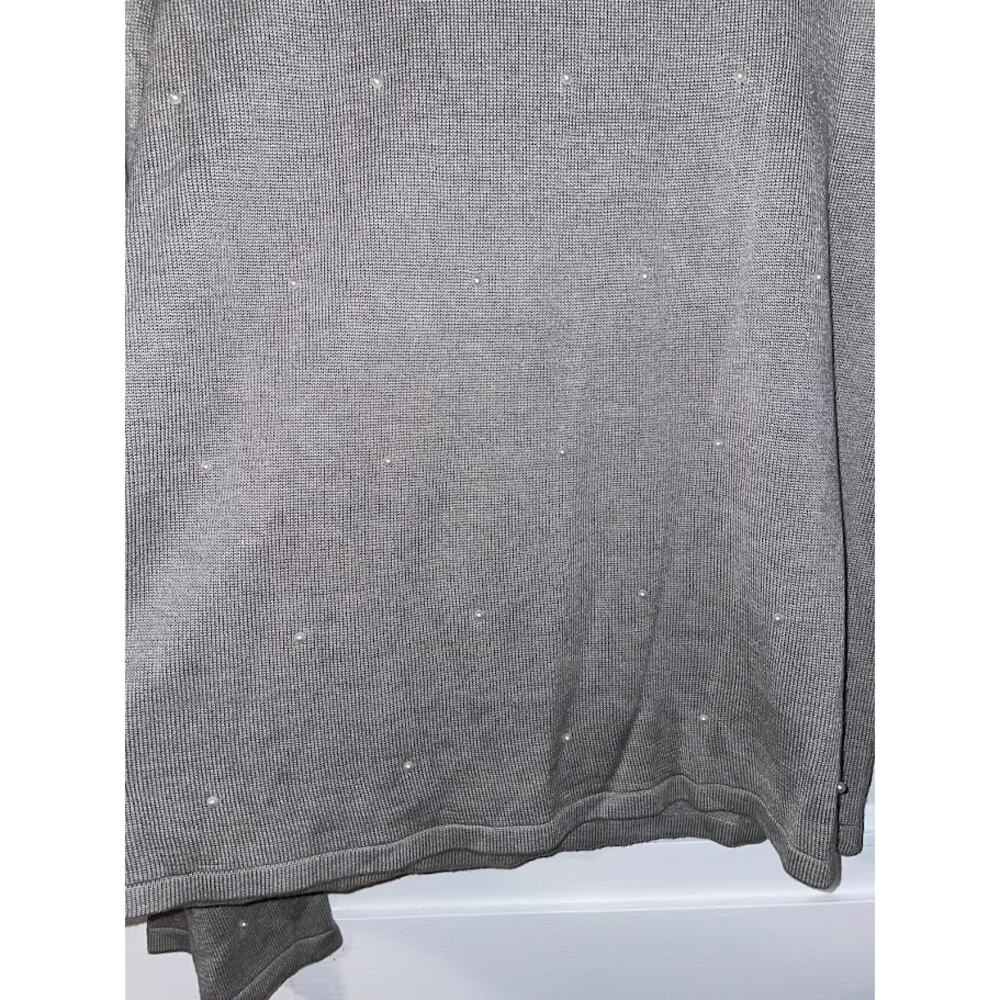 Grace Elements Beaded Sweater Flounce Sleeve Pull… - image 3
